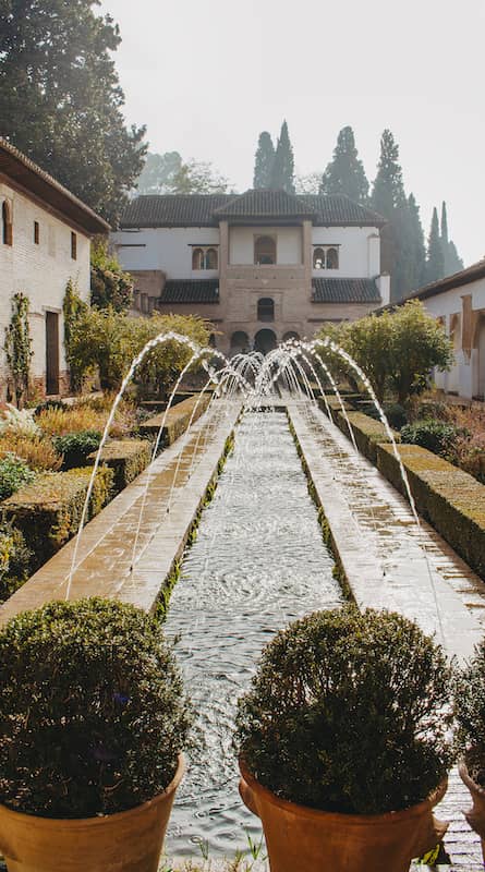 imagen de espacios destacables de la visita al generalife